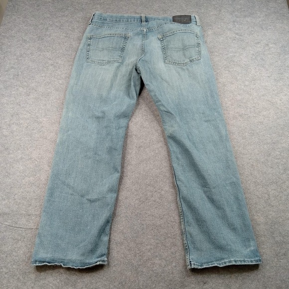 Levi S61 Jeans Men 33x30 Signature‎ Strauss Work Blue Relax Straight Distressed - Picture 11 of 13